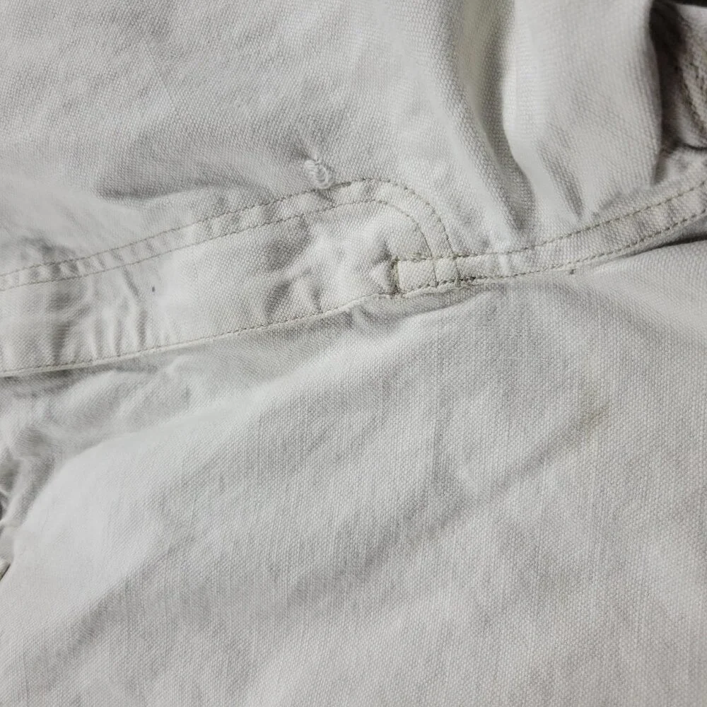 Vintage Gap Worker Jeans Men’s 36X30 Beige Cotton Denim Straight Painter - Picture 8 of 9